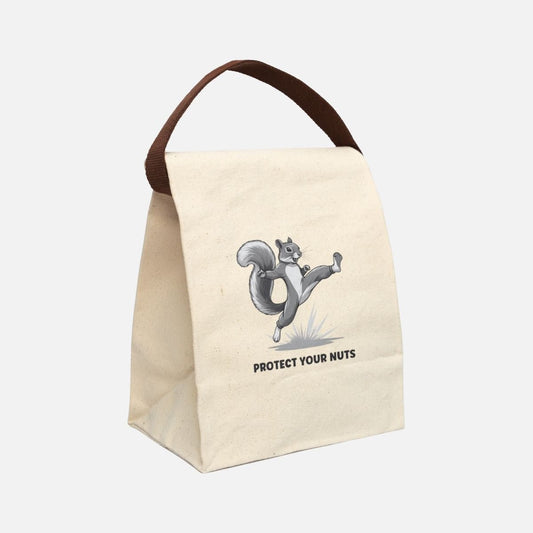 Protect Your Nuts Canvas Lunch Bag - Canvasses