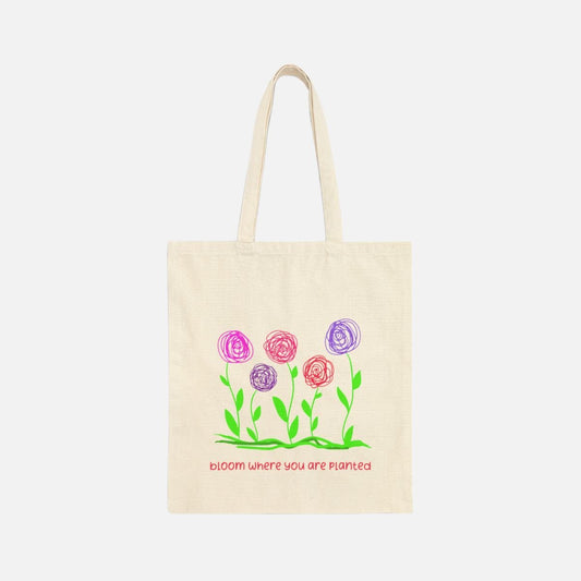 Spring Bloom Canvas Tote Bag - Canvasses