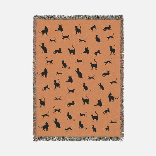 Midnight Prowl 100% Cotton Woven Blanket - Canvasses