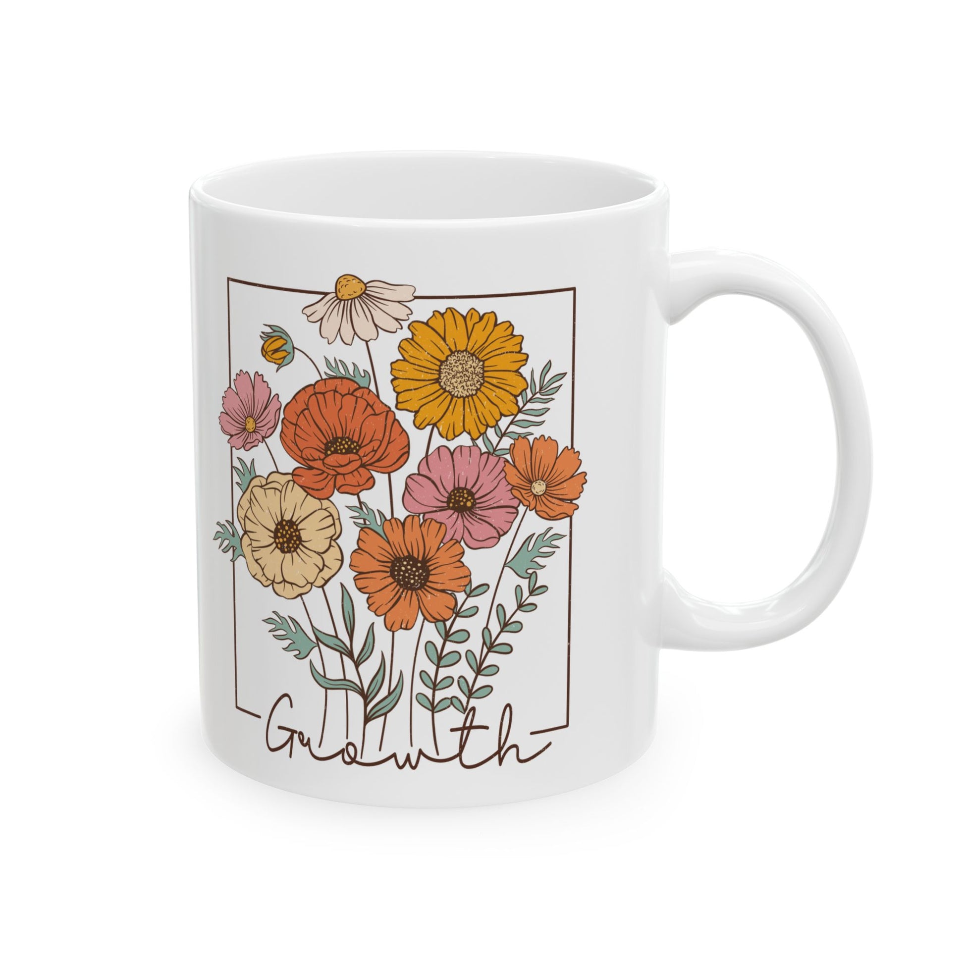 Vintage Wildflowers Coffee Mug - Canvasses