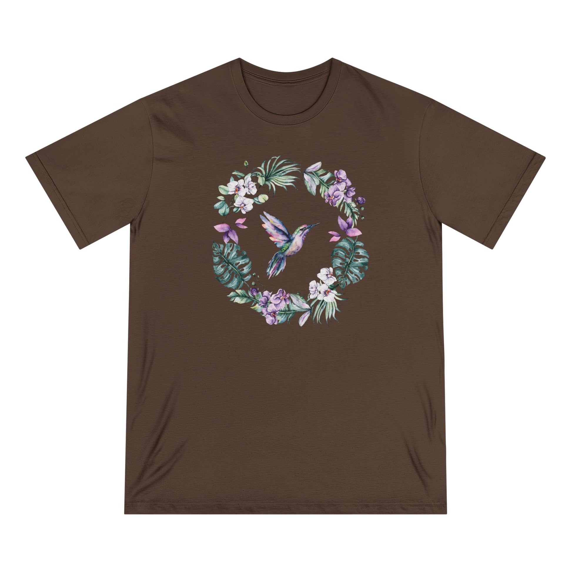 Hummingbird Orchid Women 100% Organic T-Shirt - Canvasses