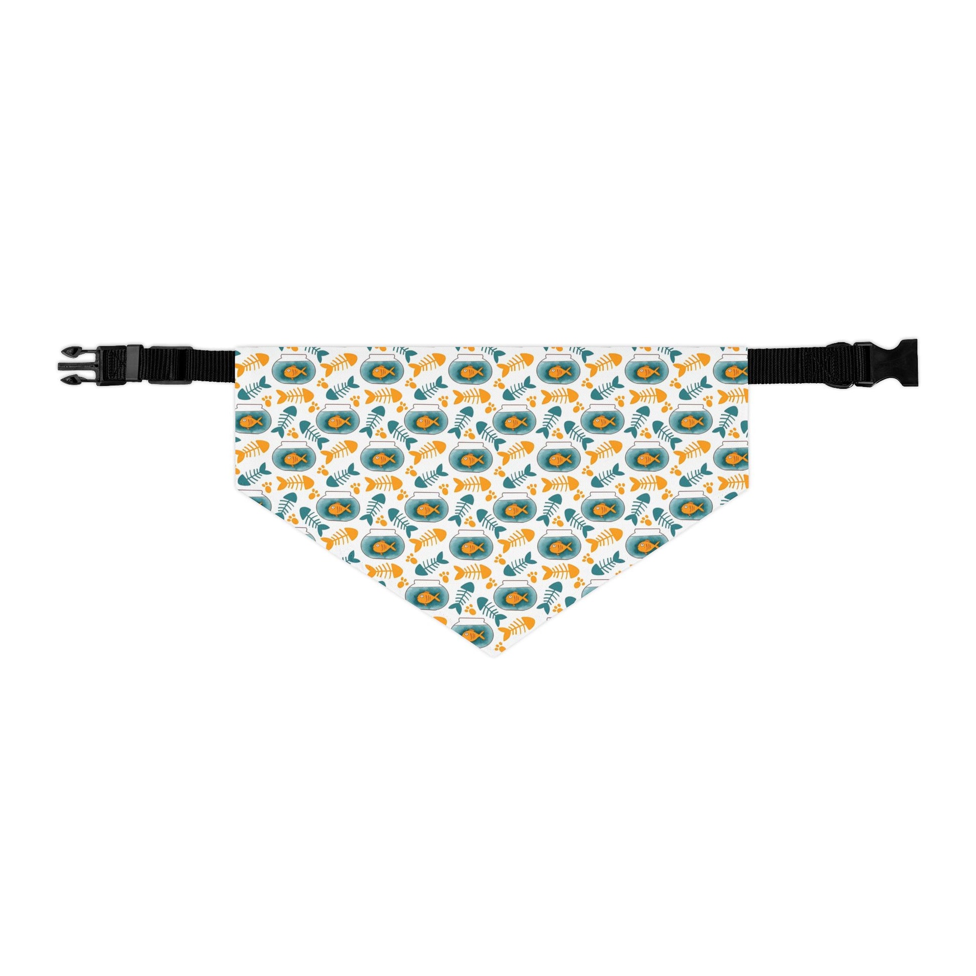 Gold Fish Pet Bandana Collar - Canvasses
