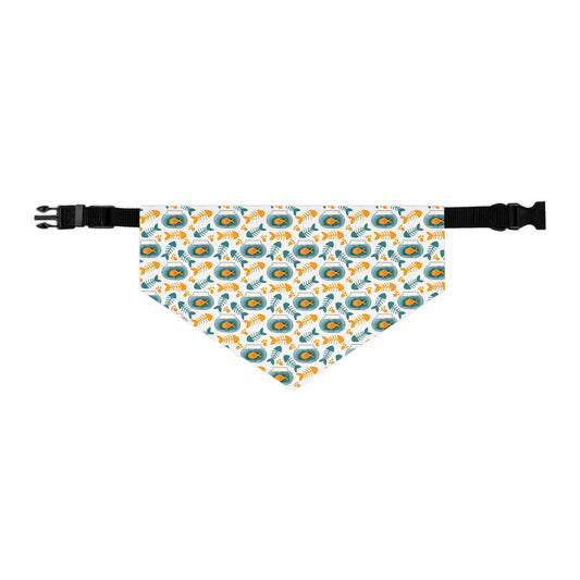 Gold Fish Pet Bandana Collar - Canvasses