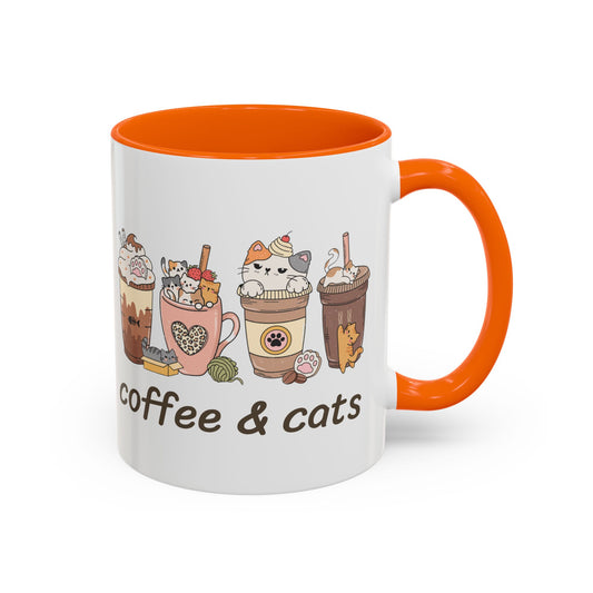 Coffee & Cats Accent Mug - Canvasses