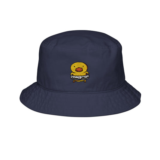 Duck Donut Embroidery Bucket Hat