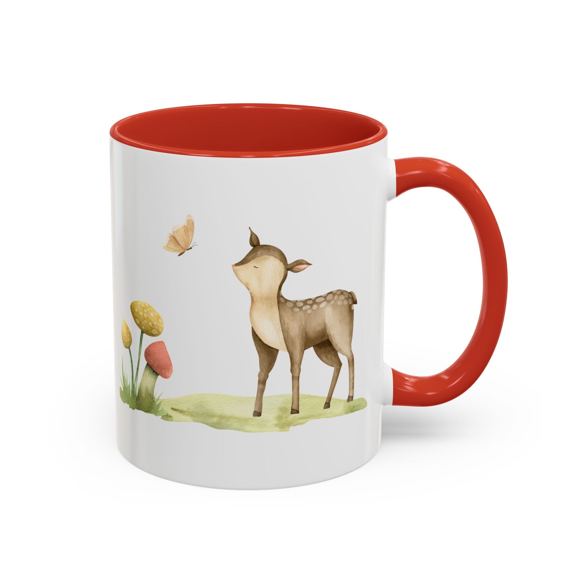 Watercolor Deer Accent Mug - Canvasses