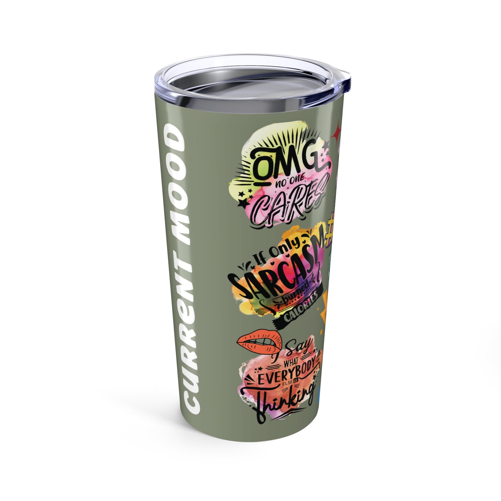 Current Mood Sarcasm 20 oz Stainless Steel Tumbler - Canvasses