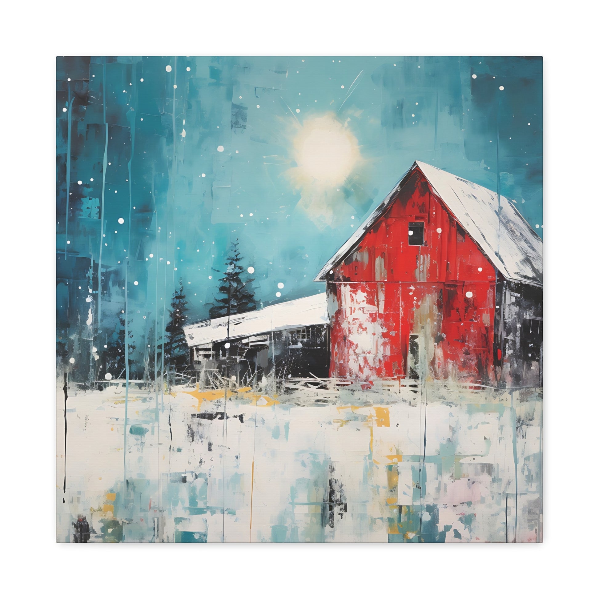 Red Refuge Canvas Wall Art Square - Canvasses