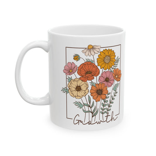 Vintage Wildflowers Coffee Mug - Canvasses