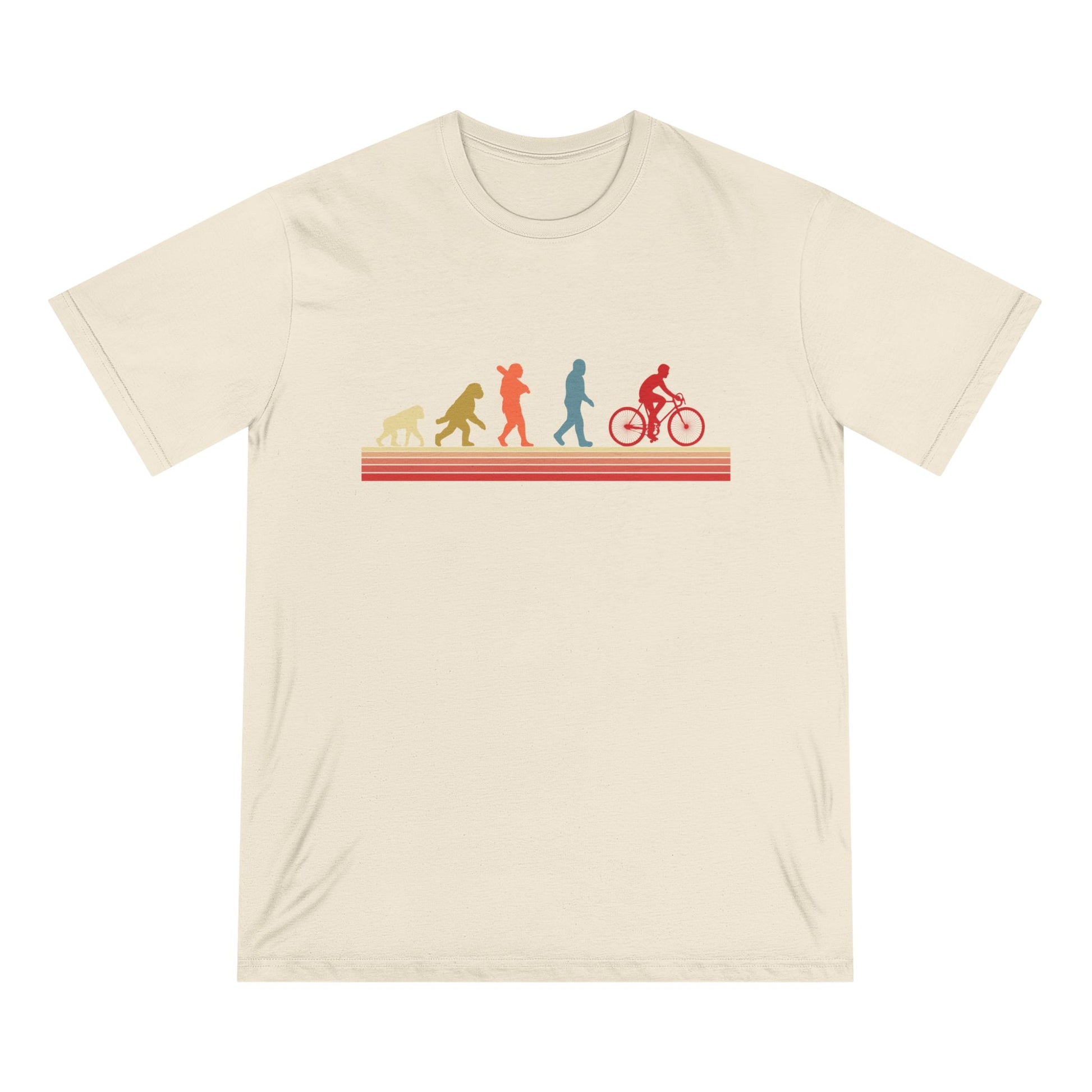 Cycling Evolution Men 100% Organic Cotton Staple T-Shirt - Canvasses