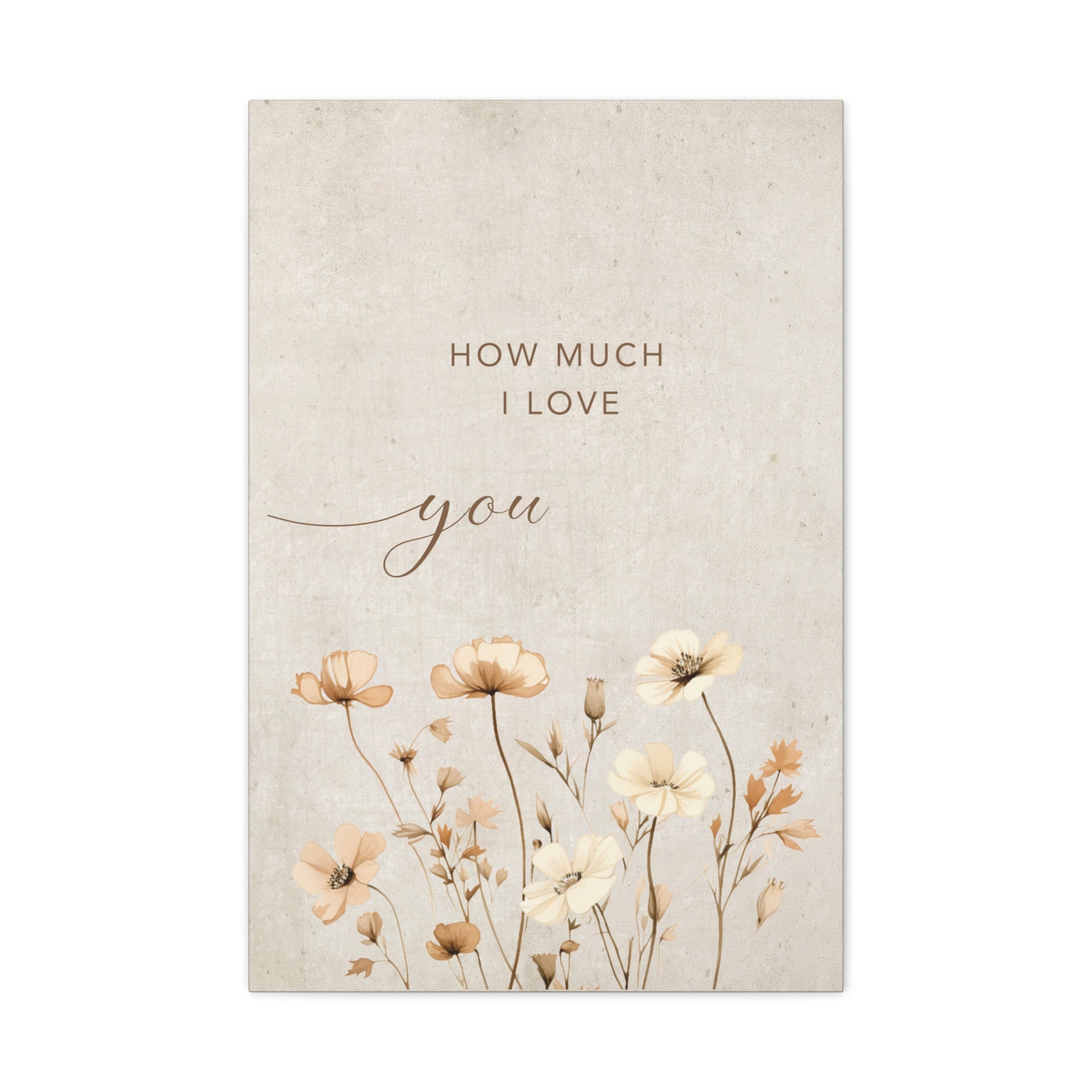 Dearest Wildflower II Canvas Wall Art Vertical - Canvasses