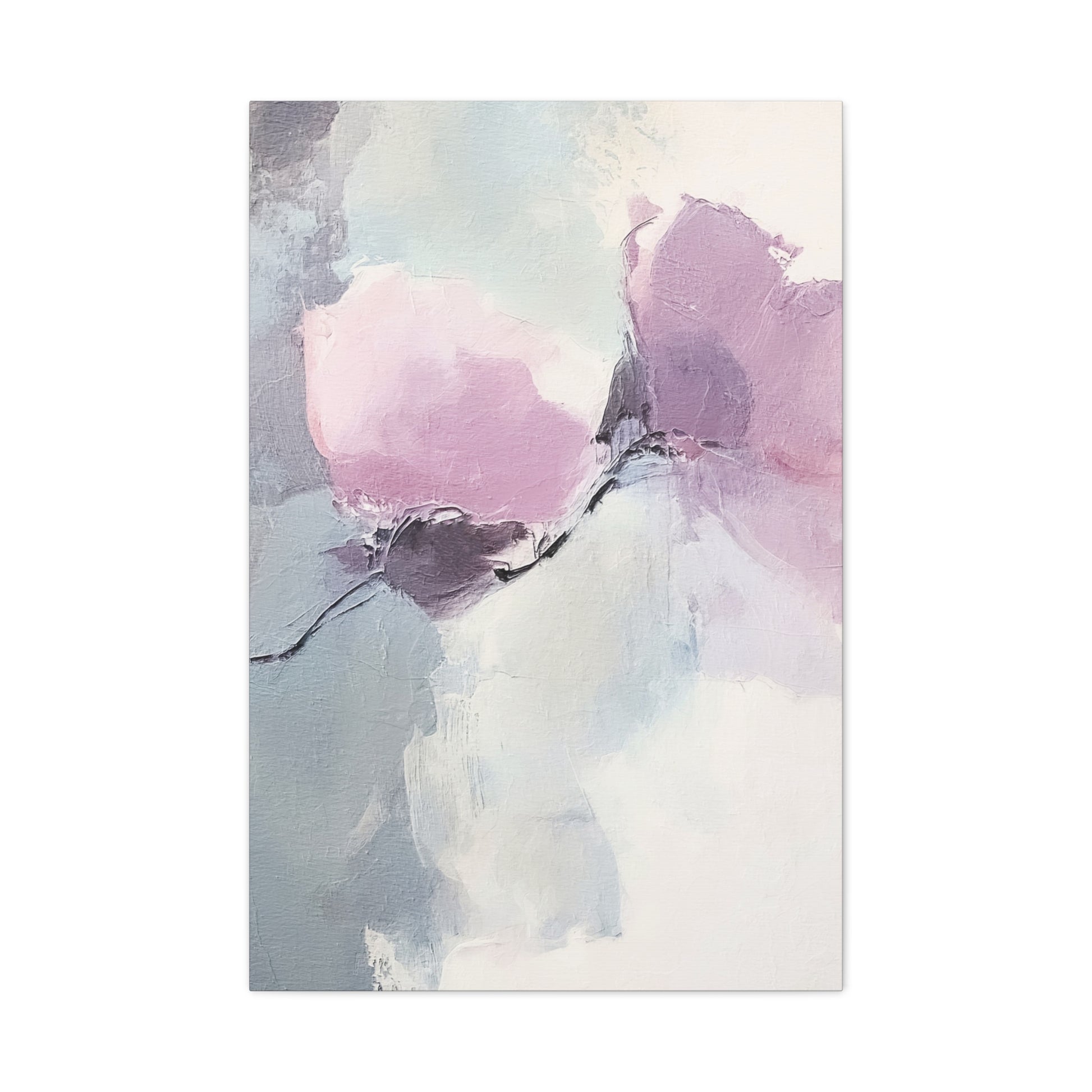 Lavender Roses Canvas Wall Art Vertical - Canvasses