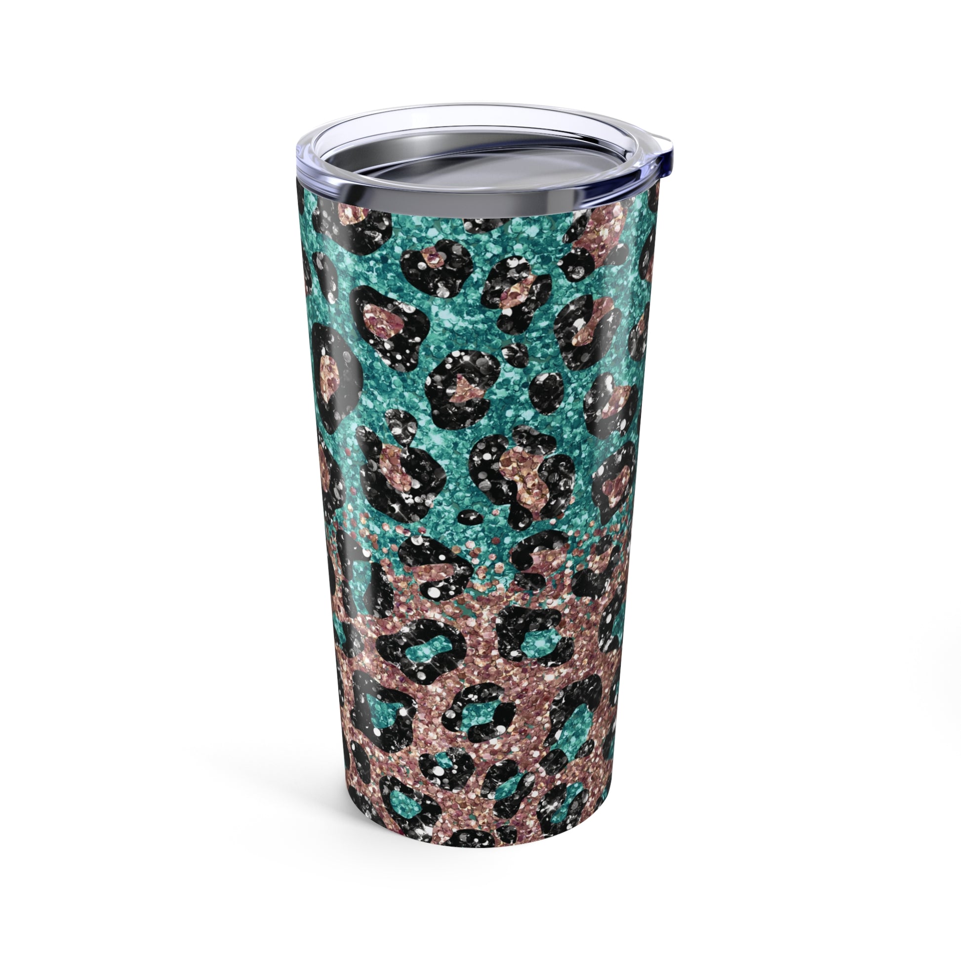 Rose Glitter Leopard 20 oz Stainless Steel Tumbler - Canvasses