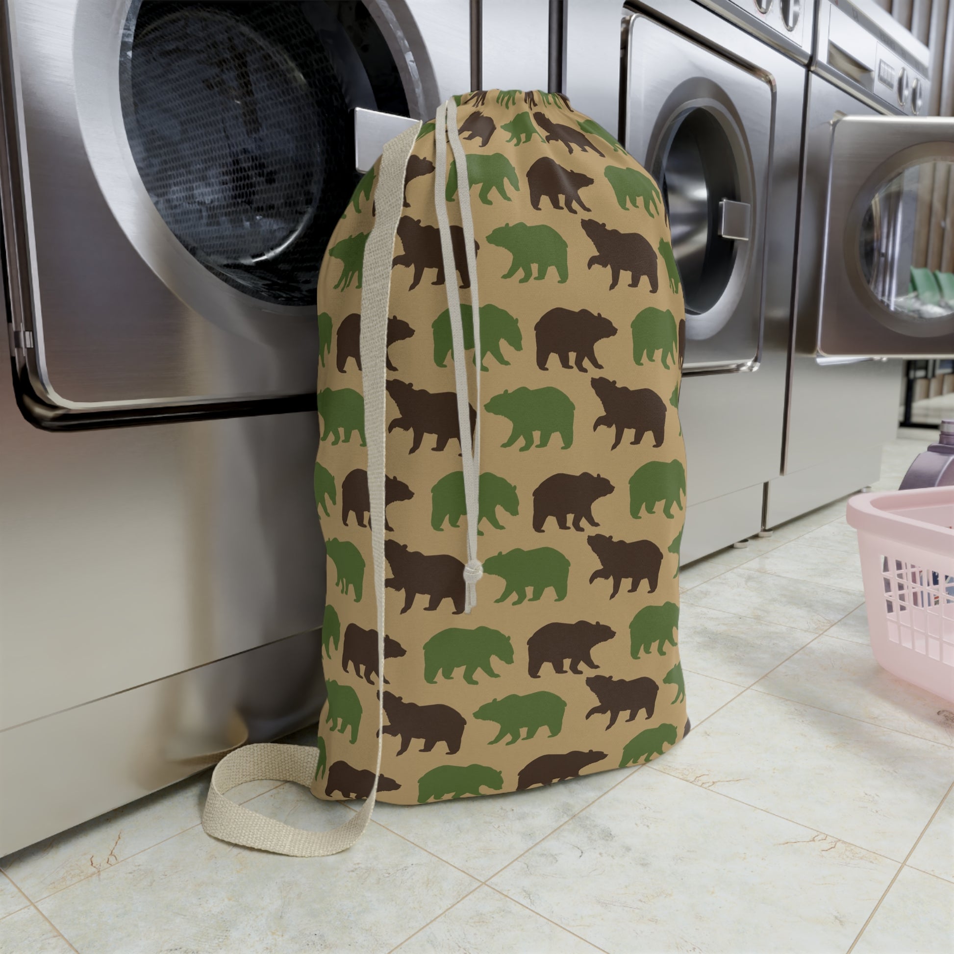 Moss Bears Laundry Bag - Canvasses