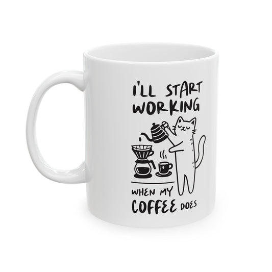 Cat & Raccoon Coffee Mug - Canvasses