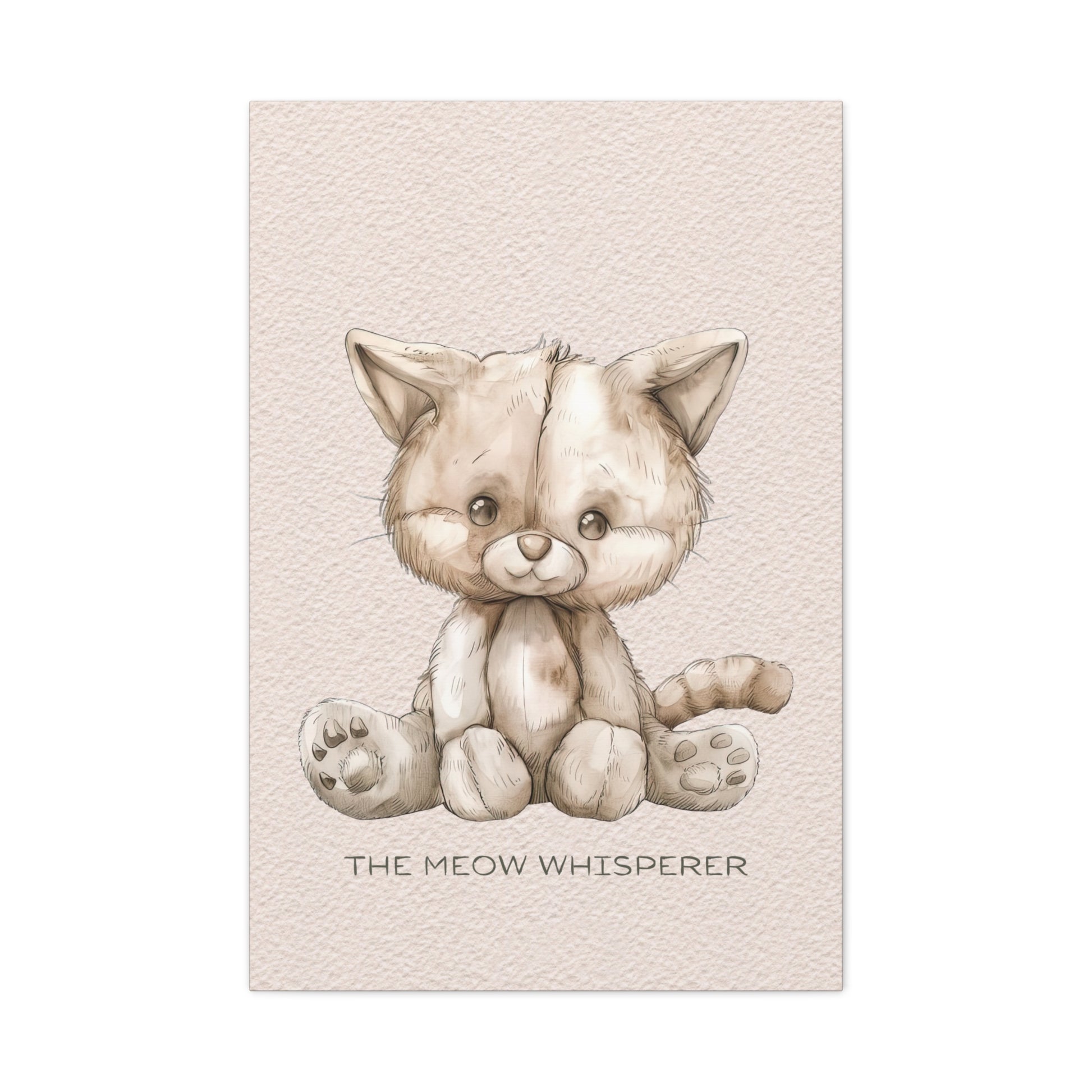 Meow Whisperer Canvas Wall Art Vertical - Canvasses