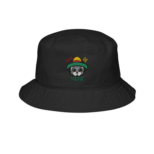 Cinco De Meow Embroidery Bucket Hat
