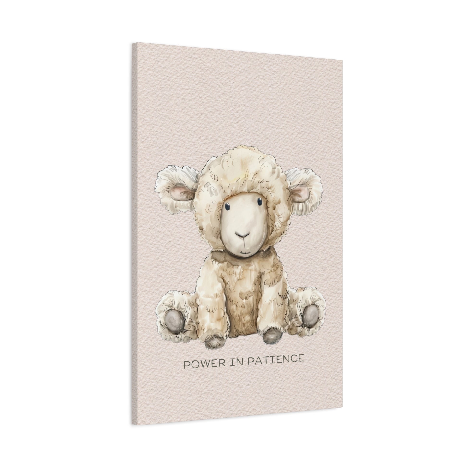 Power in Patience Canvas Wall Art Vertical - Canvasses