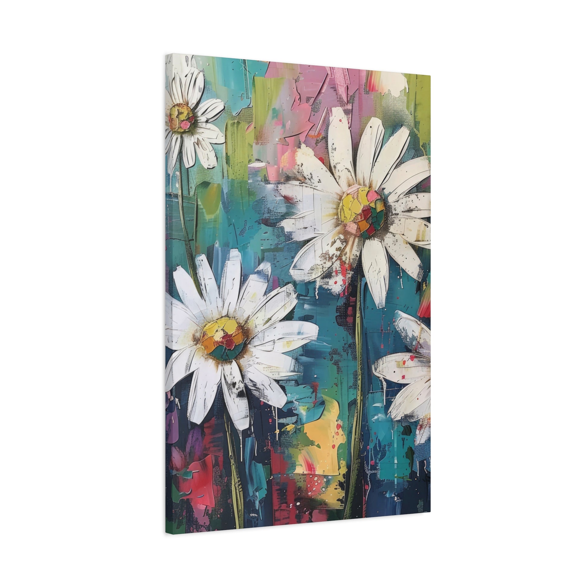 Daisy Daydreams Canvas Wall Art Vertical - Canvasses