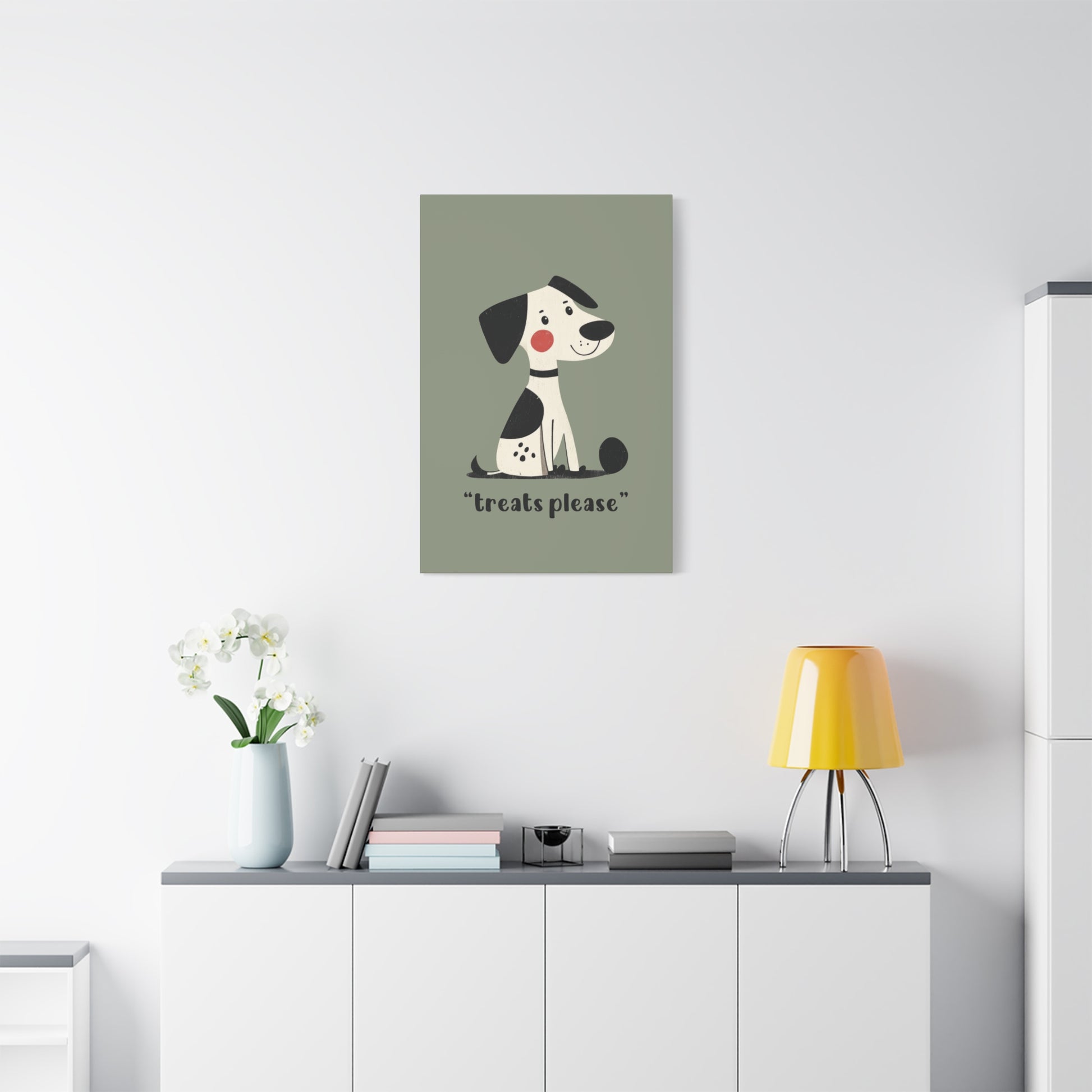 Treats Please Canvas Wall Art Vertical - Canvasses
