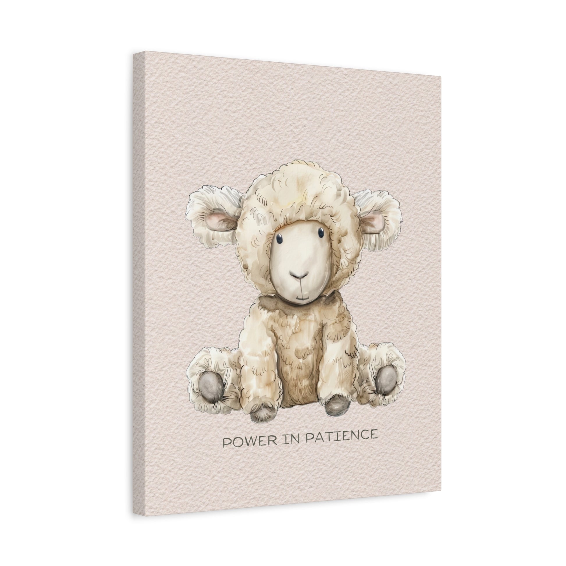 Power in Patience Canvas Wall Art Vertical - Canvasses