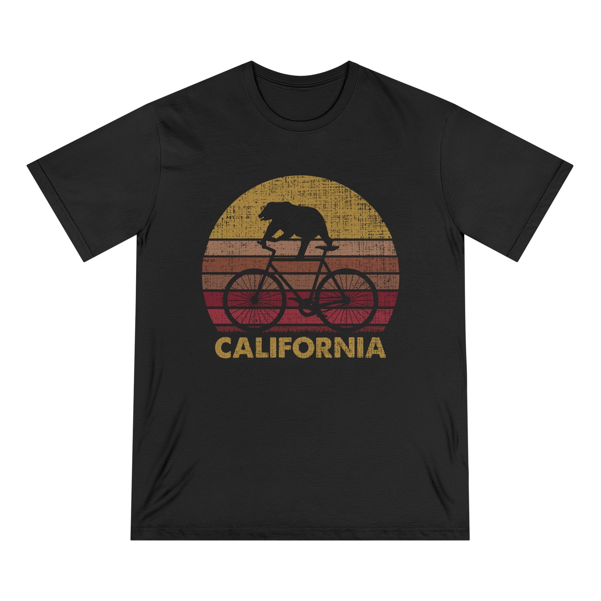 Cycling Bear Men 100% Organic Cotton Staple T-Shirt - Canvasses
