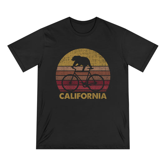 Cycling Bear Men 100% Organic Cotton Staple T-Shirt - Canvasses