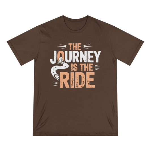 Bike Journey Men 100% Organic Cotton Staple T-Shirt - Canvasses