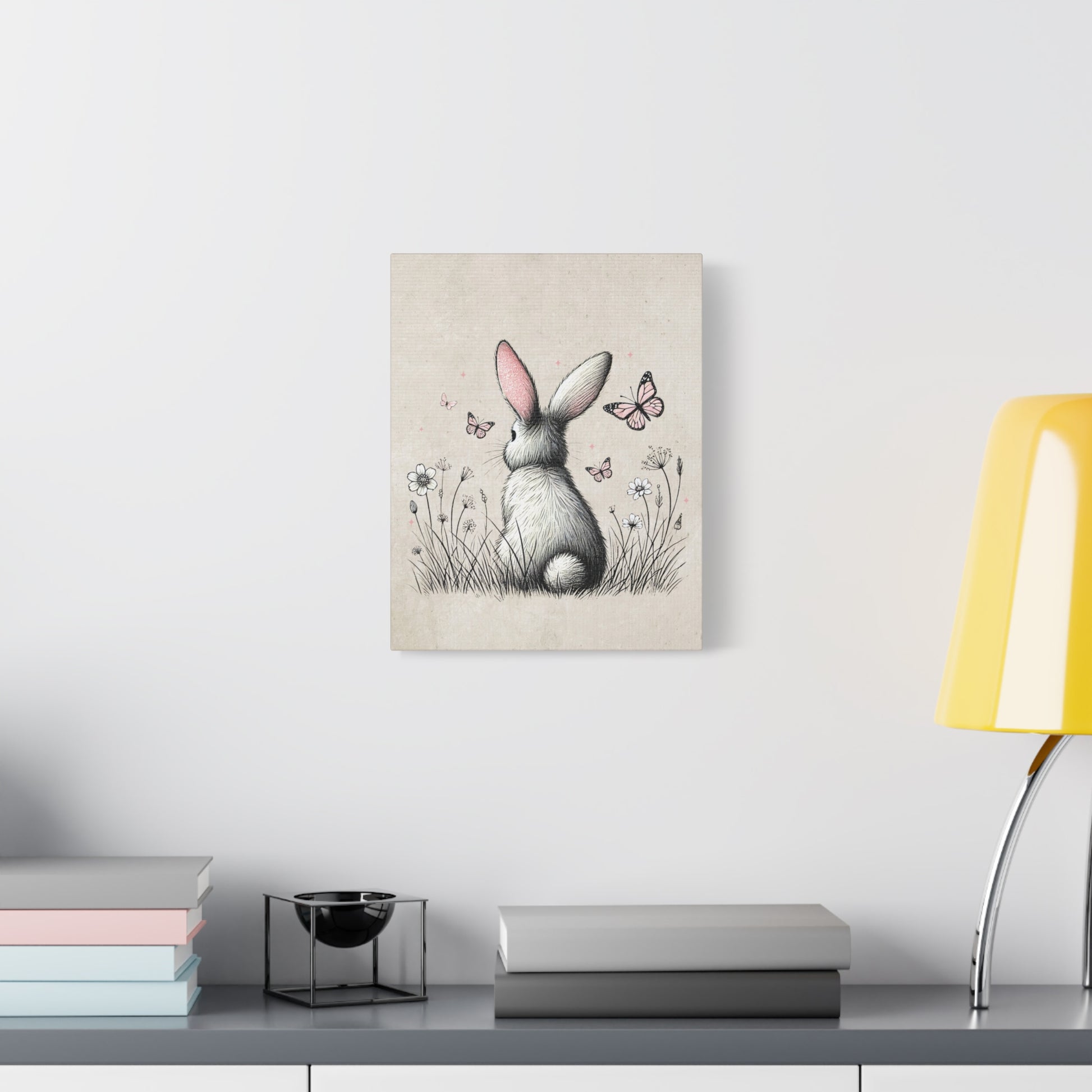 Bunny Playground Canvas Wall Art Vertical - Canvasses