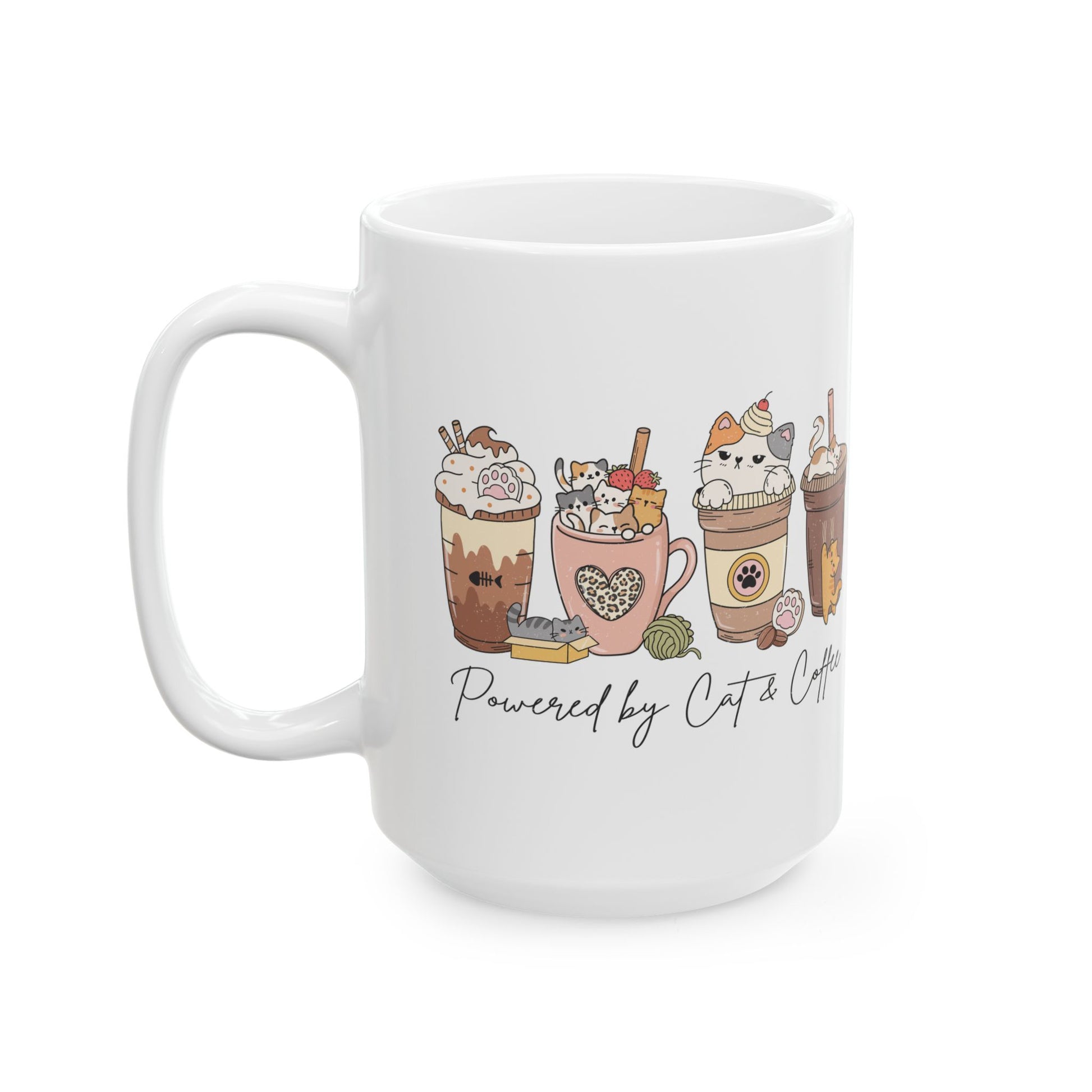 Powered by Cats Coffee Mug - Canvasses