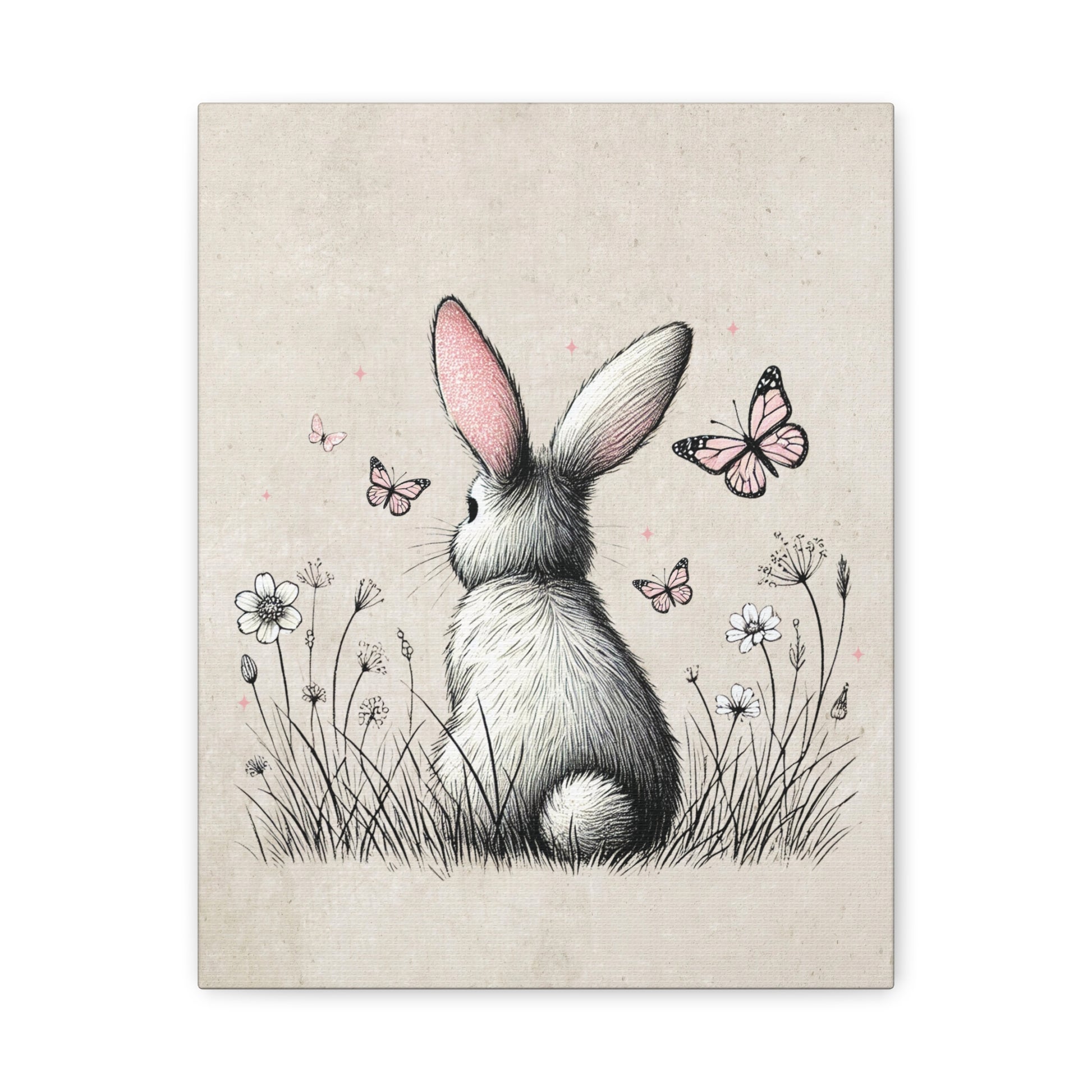 Bunny Playground Canvas Wall Art Vertical - Canvasses
