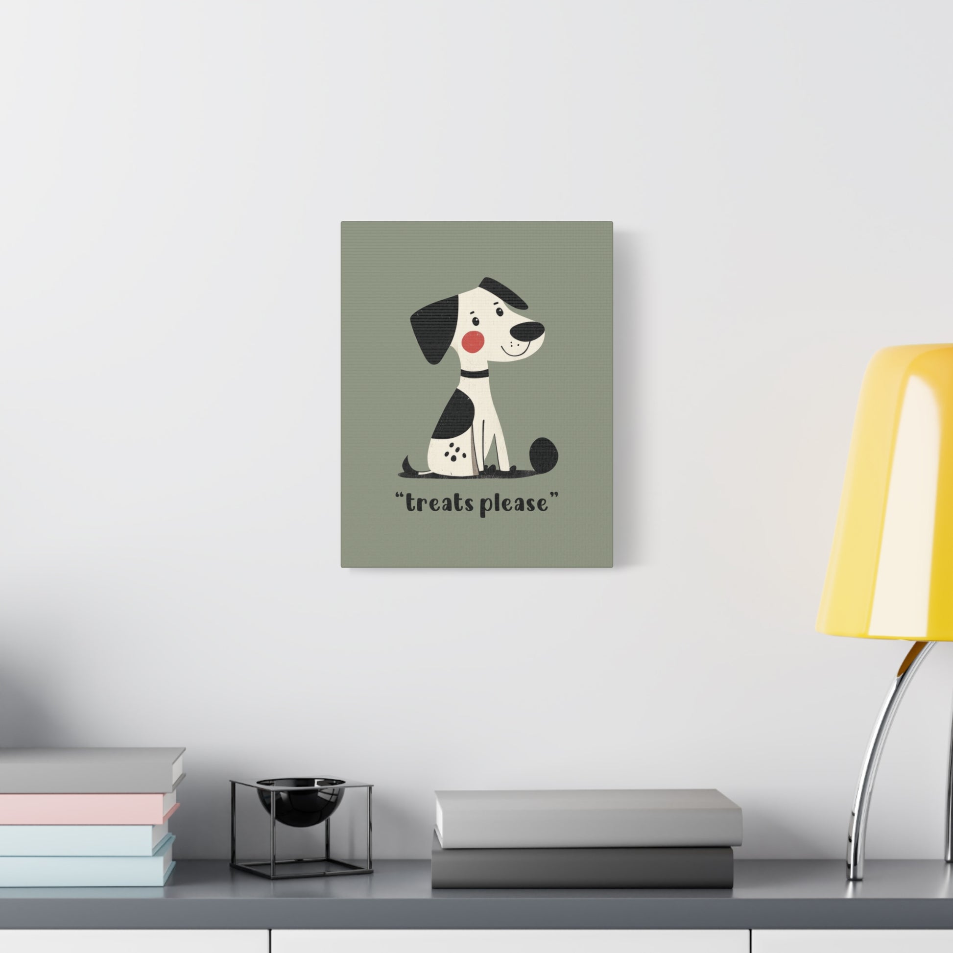 Treats Please Canvas Wall Art Vertical - Canvasses