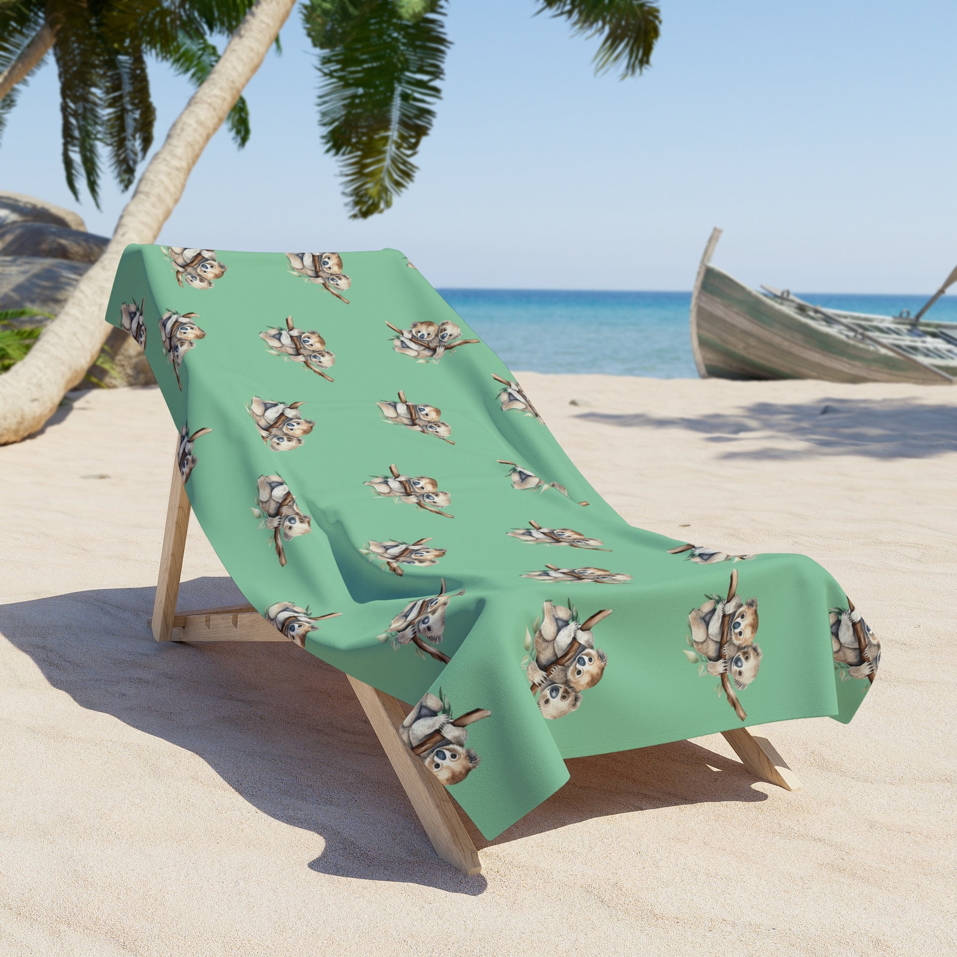 Koala Cuddle Oversized Beach Towel - Canvasses