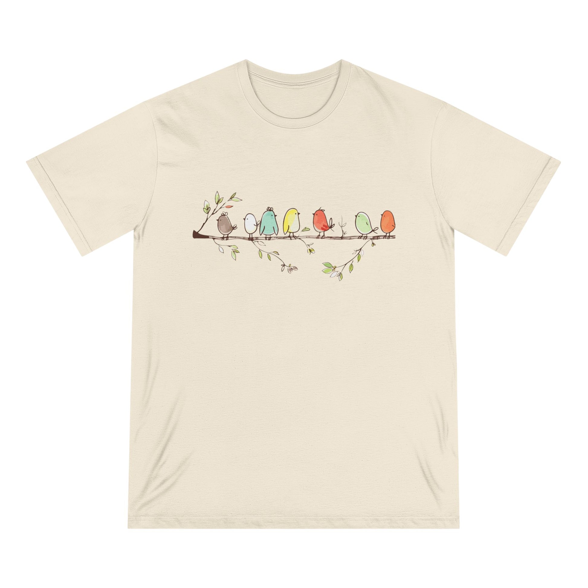Watercolor Birds Women 100% Organic Cotton T-Shirt - Canvasses