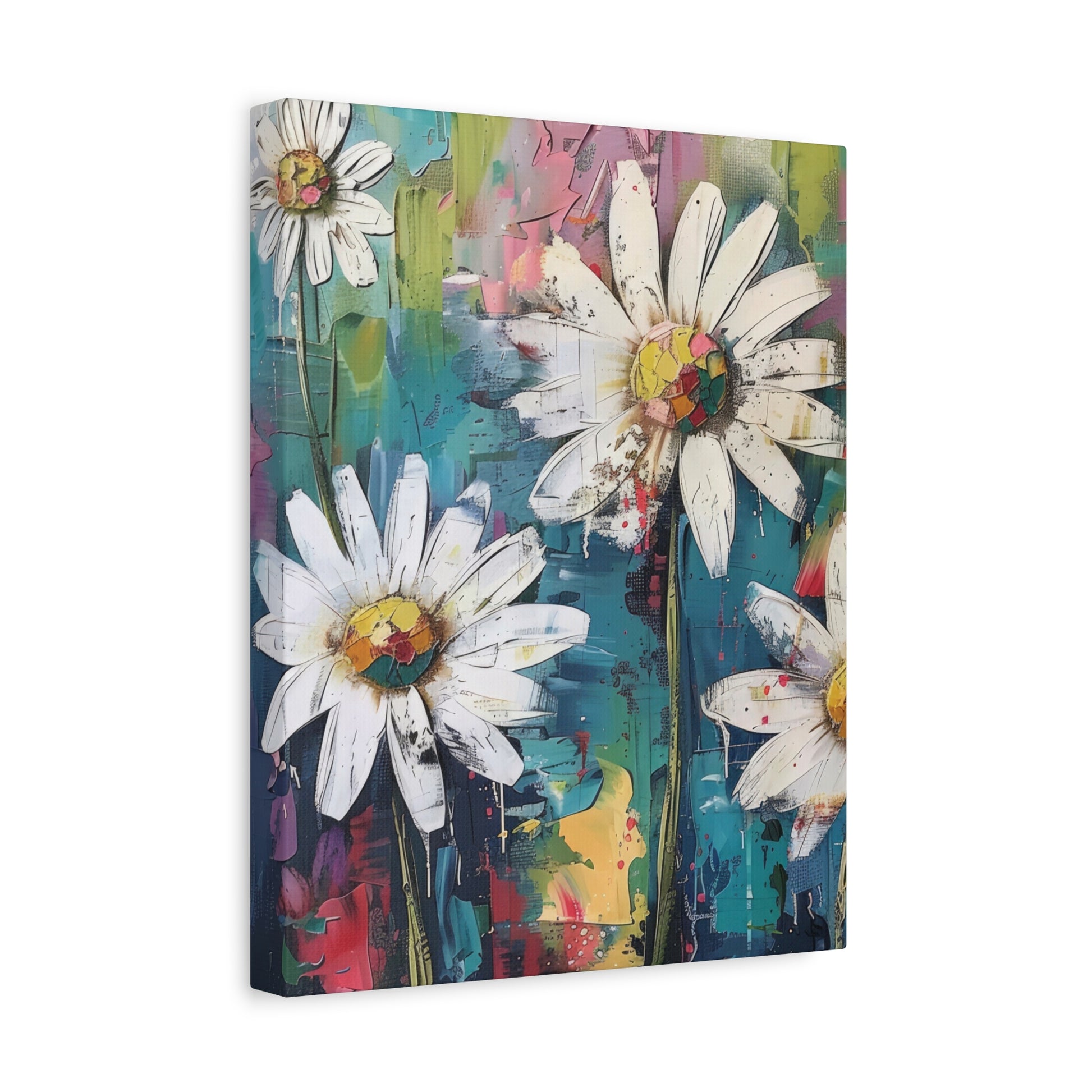 Daisy Daydreams Canvas Wall Art Vertical - Canvasses