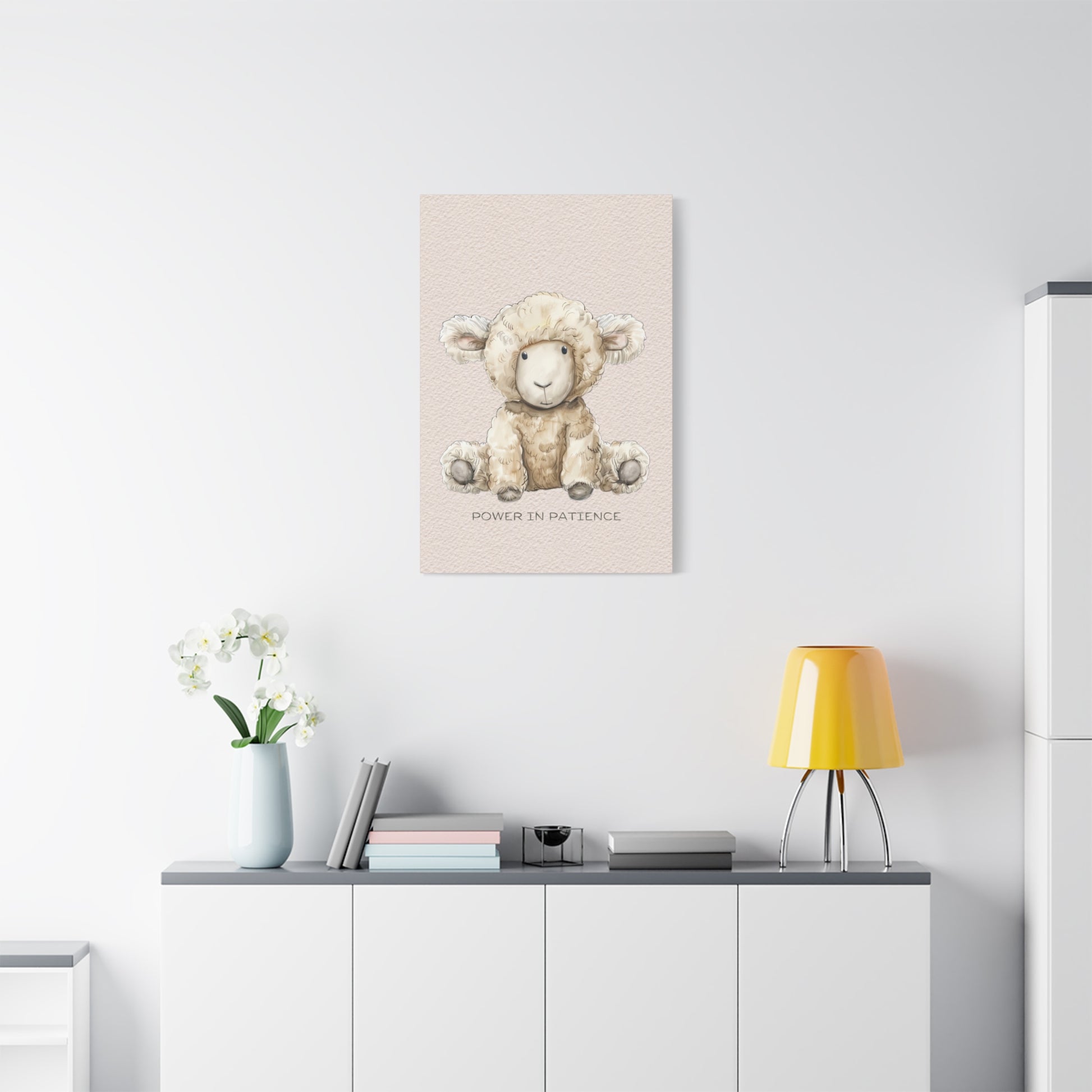 Power in Patience Canvas Wall Art Vertical - Canvasses