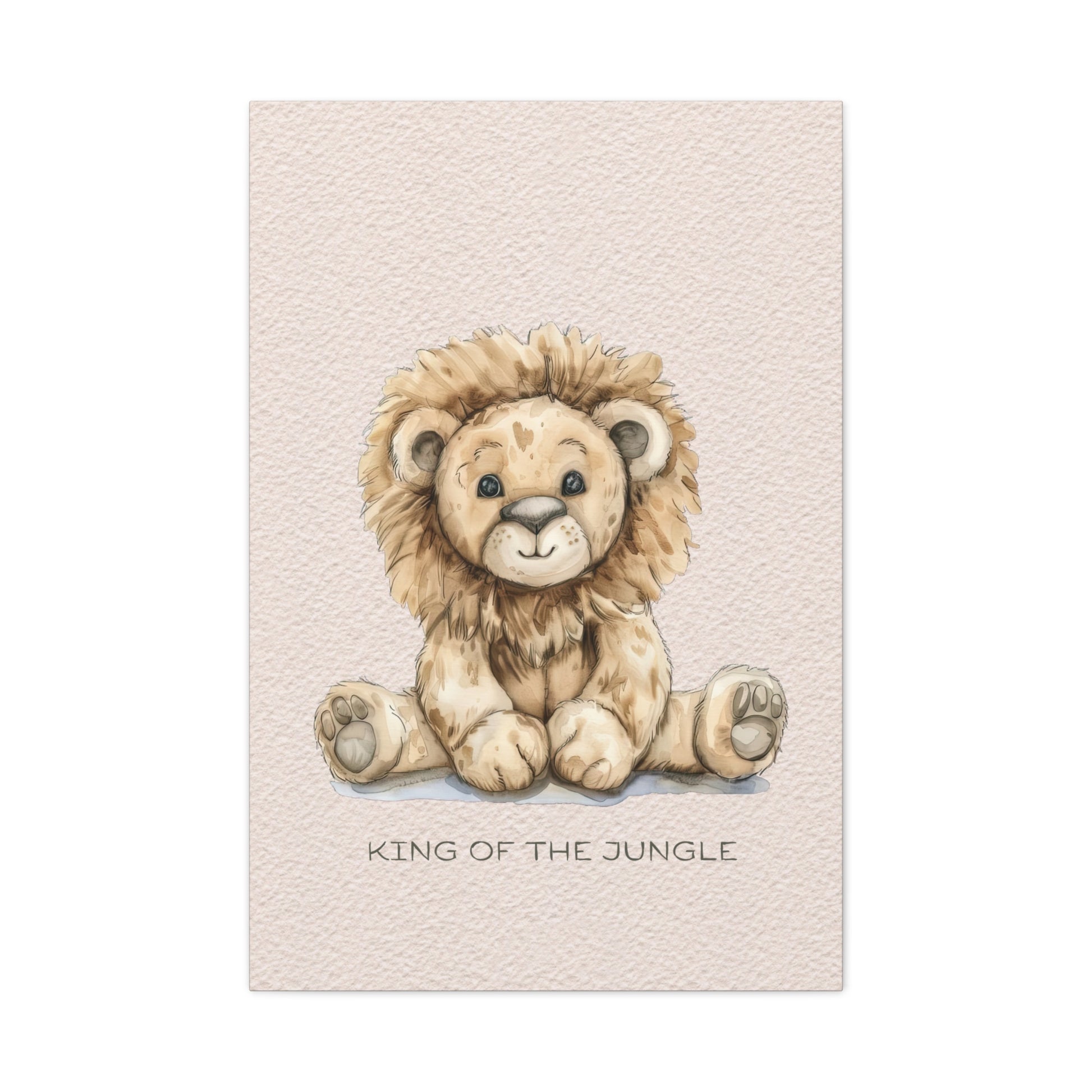 King of the Jungle Canvas Wall Art Vertical - Canvasses