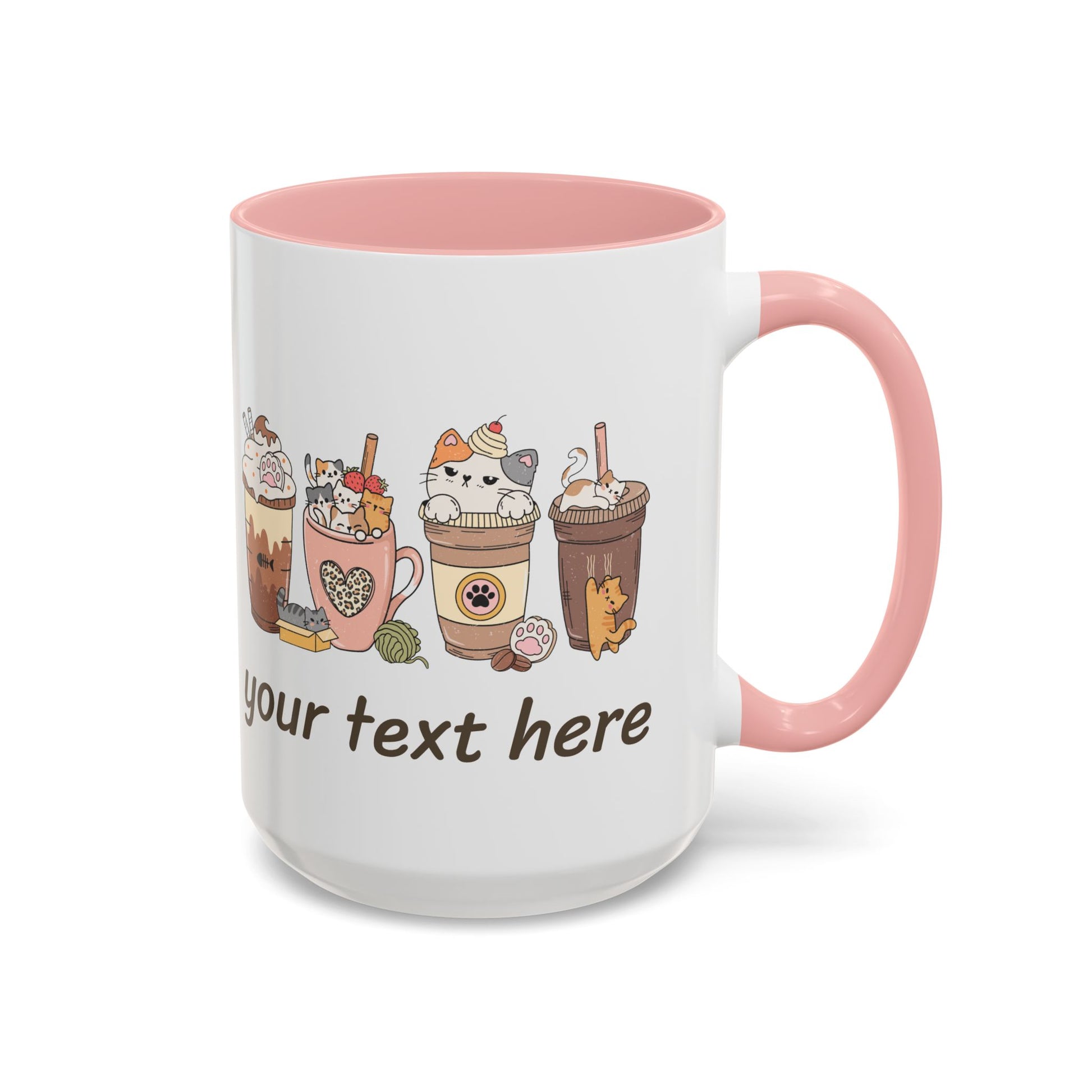 Coffee & Cats Personalized Accent Mug - Canvasses