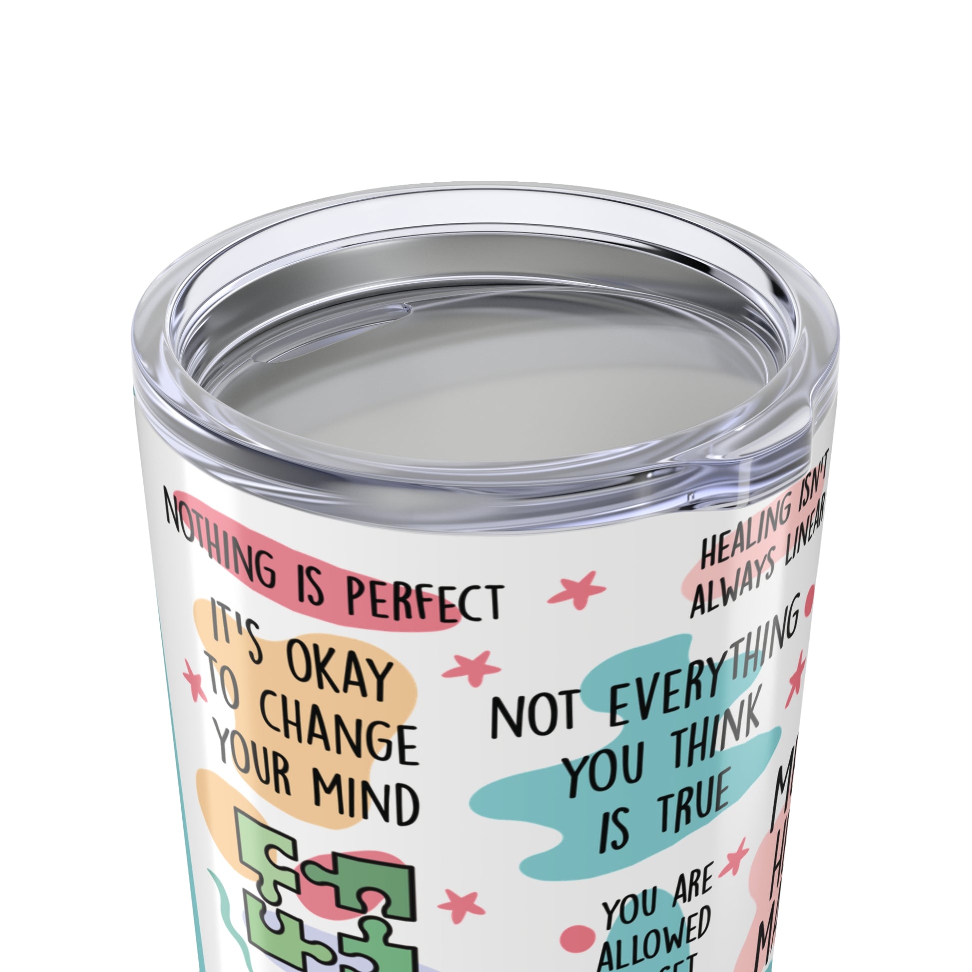 Mental Health Awareness 20 oz Stainless Steel Tumbler - Canvasses