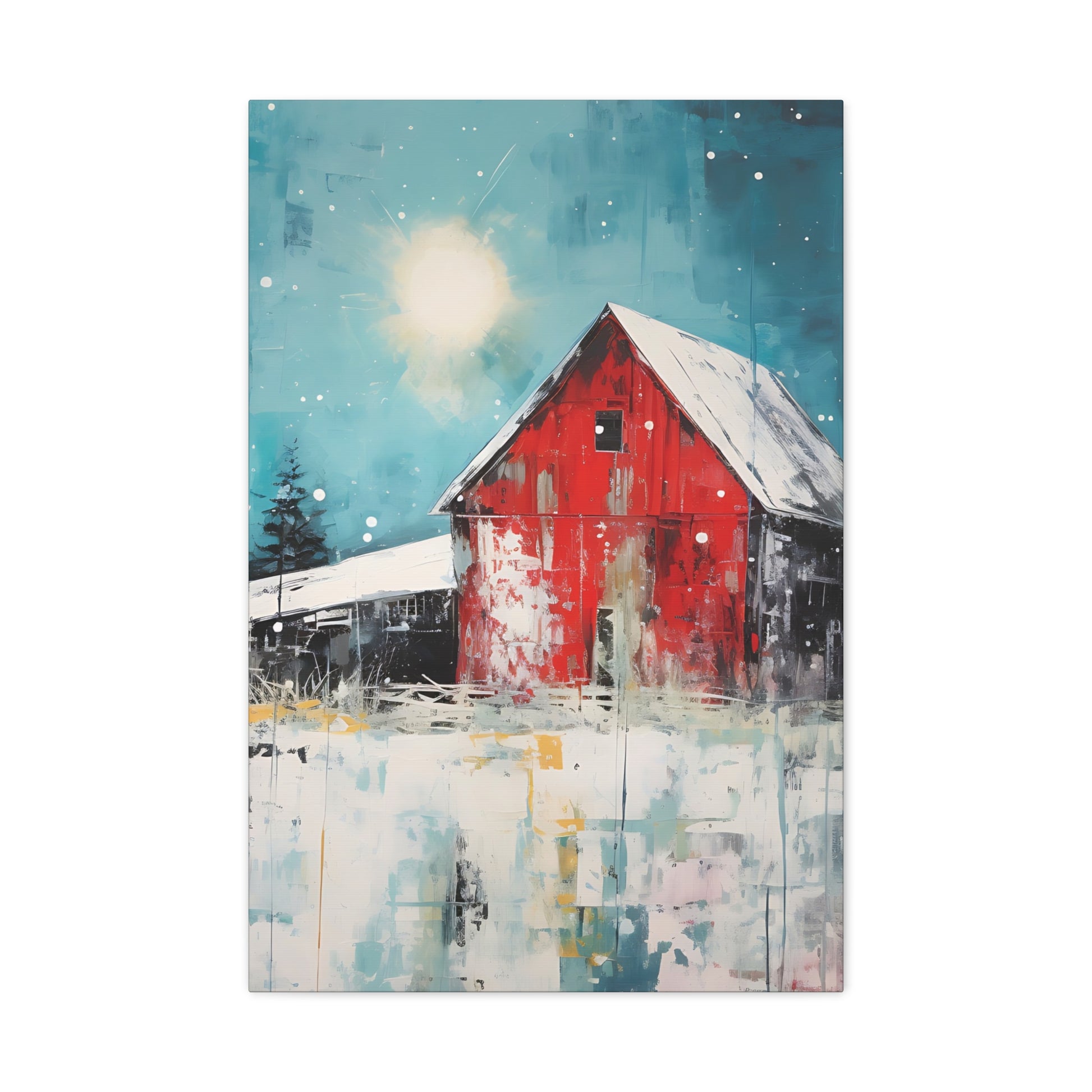 Red Refuge Canvas Wall Art Vertical - Canvasses
