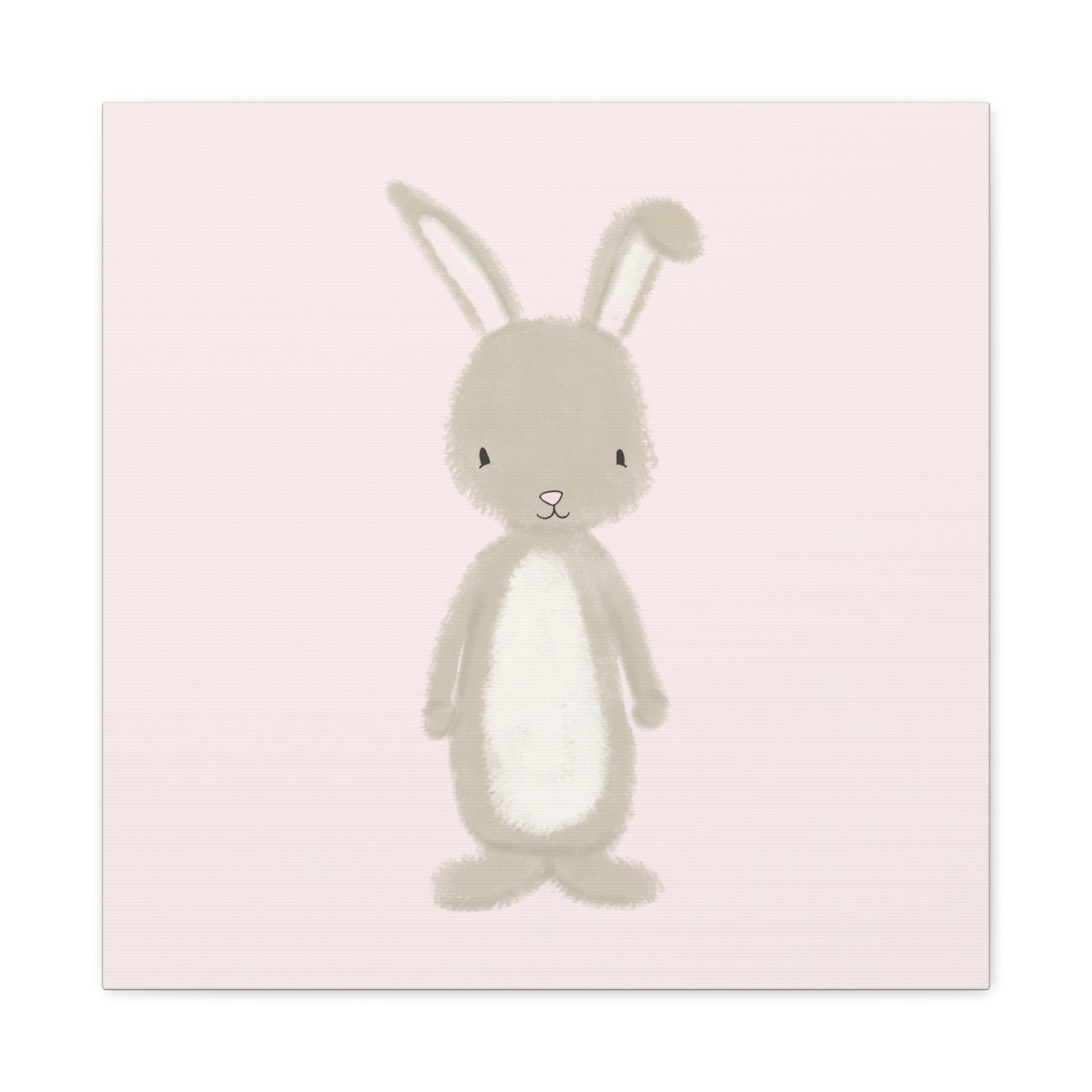 Pink Bunny Canvas Wall Art Square - Canvasses
