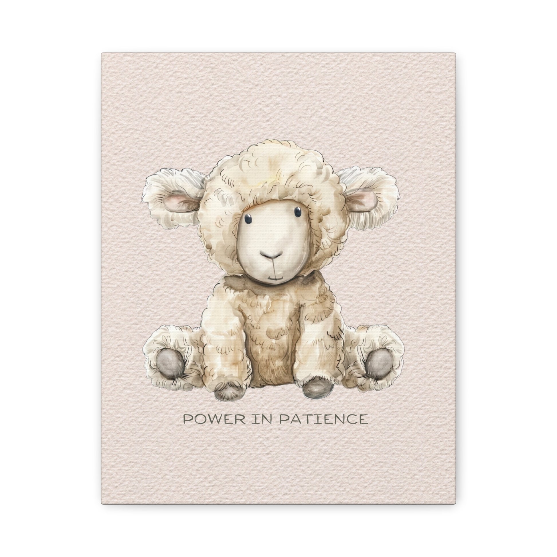 Power in Patience Canvas Wall Art Vertical - Canvasses