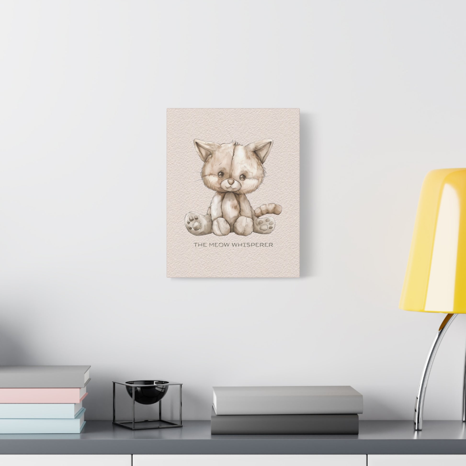 Meow Whisperer Canvas Wall Art Vertical - Canvasses