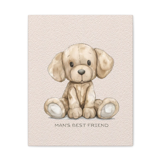 Man's Best Friend Canvas Wall Art Vertical - Canvasses