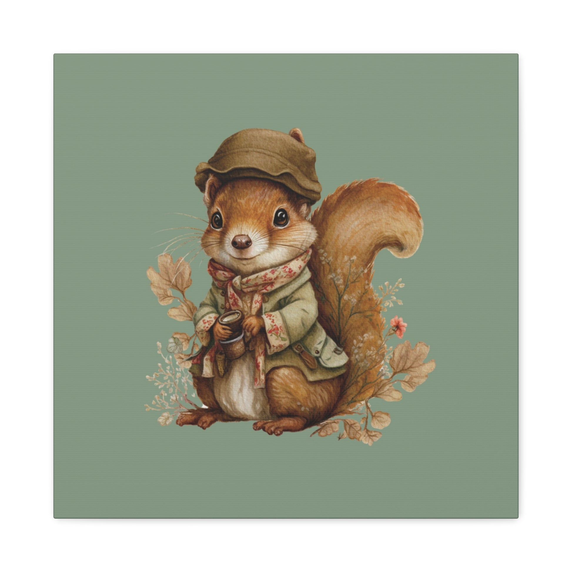 The Nut Collector Canvas Wall Art Square - Canvasses