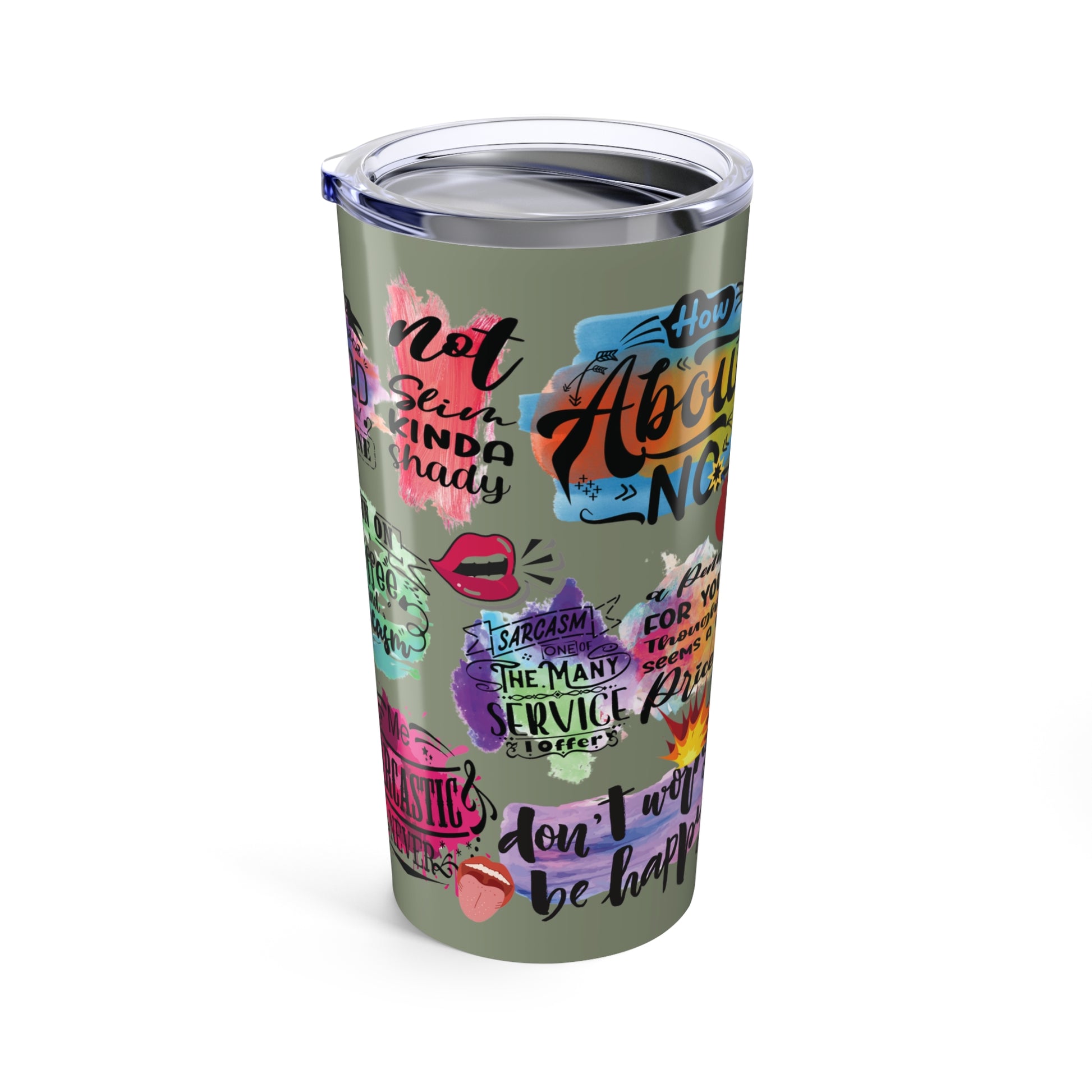 Current Mood Sarcasm 20 oz Stainless Steel Tumbler - Canvasses