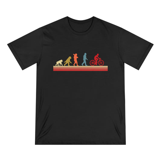 Cycling Evolution Men 100% Organic Cotton Staple T-Shirt - Canvasses