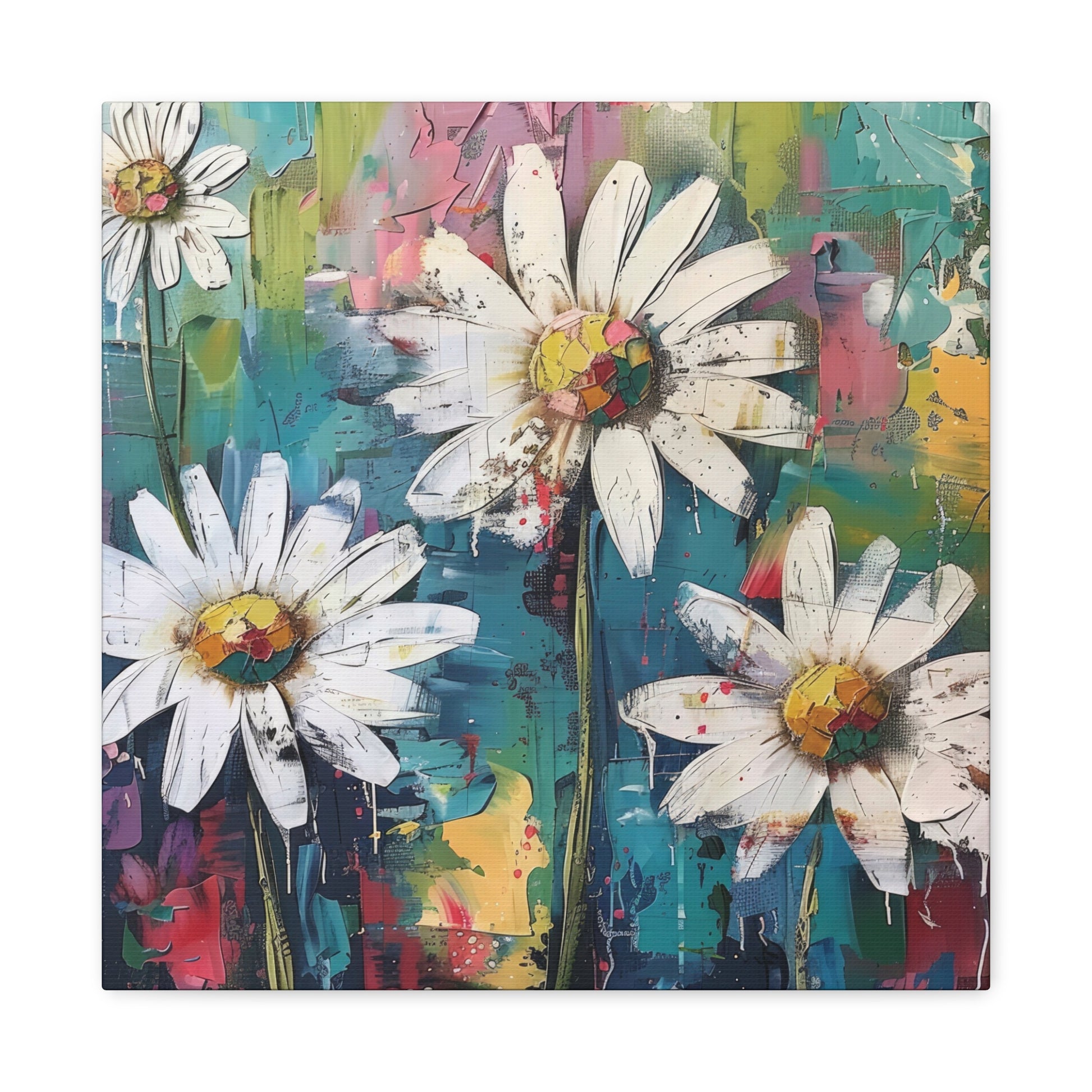 Daisy Daydream Canvas Wall Art Square - Canvasses