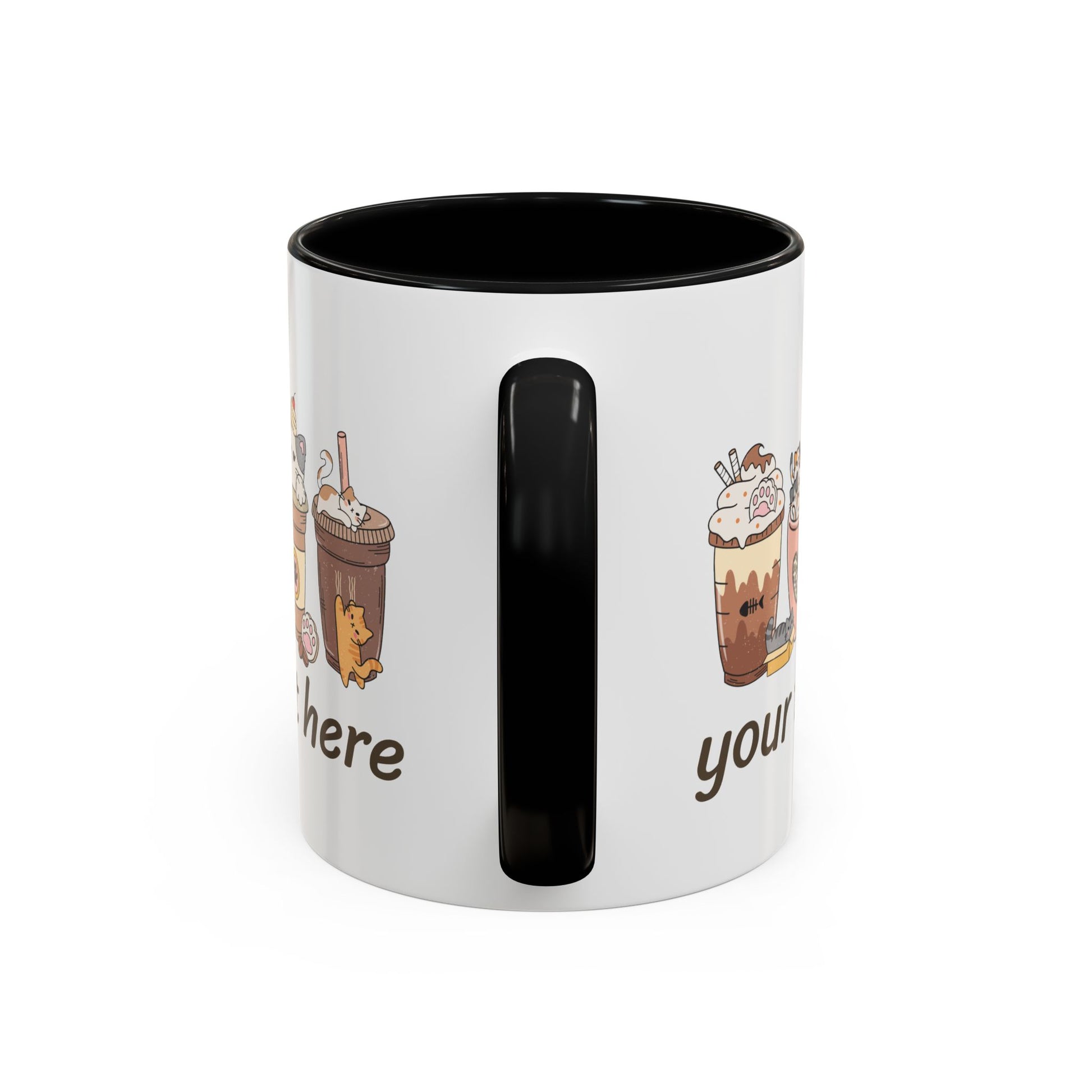 Coffee & Cats Personalized Accent Mug - Canvasses