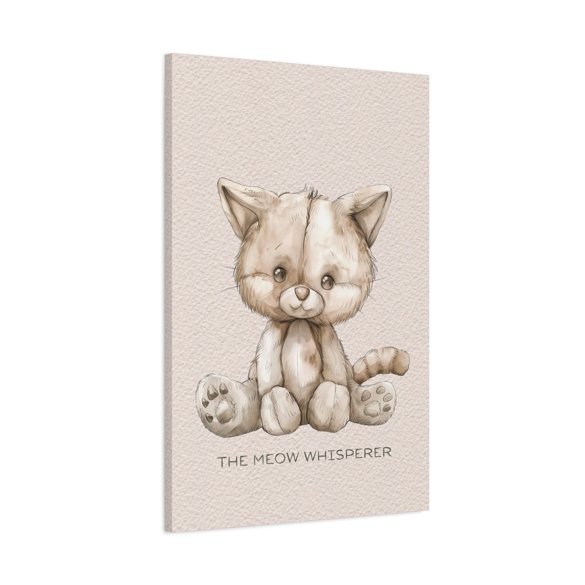 Meow Whisperer Canvas Wall Art Vertical - Canvasses